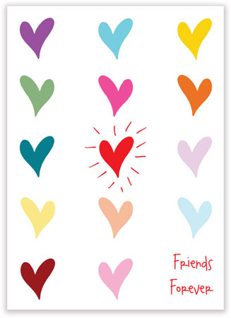 Valentine's Day Exchange Cards by Little Lamb Designs (Forever Hearts)